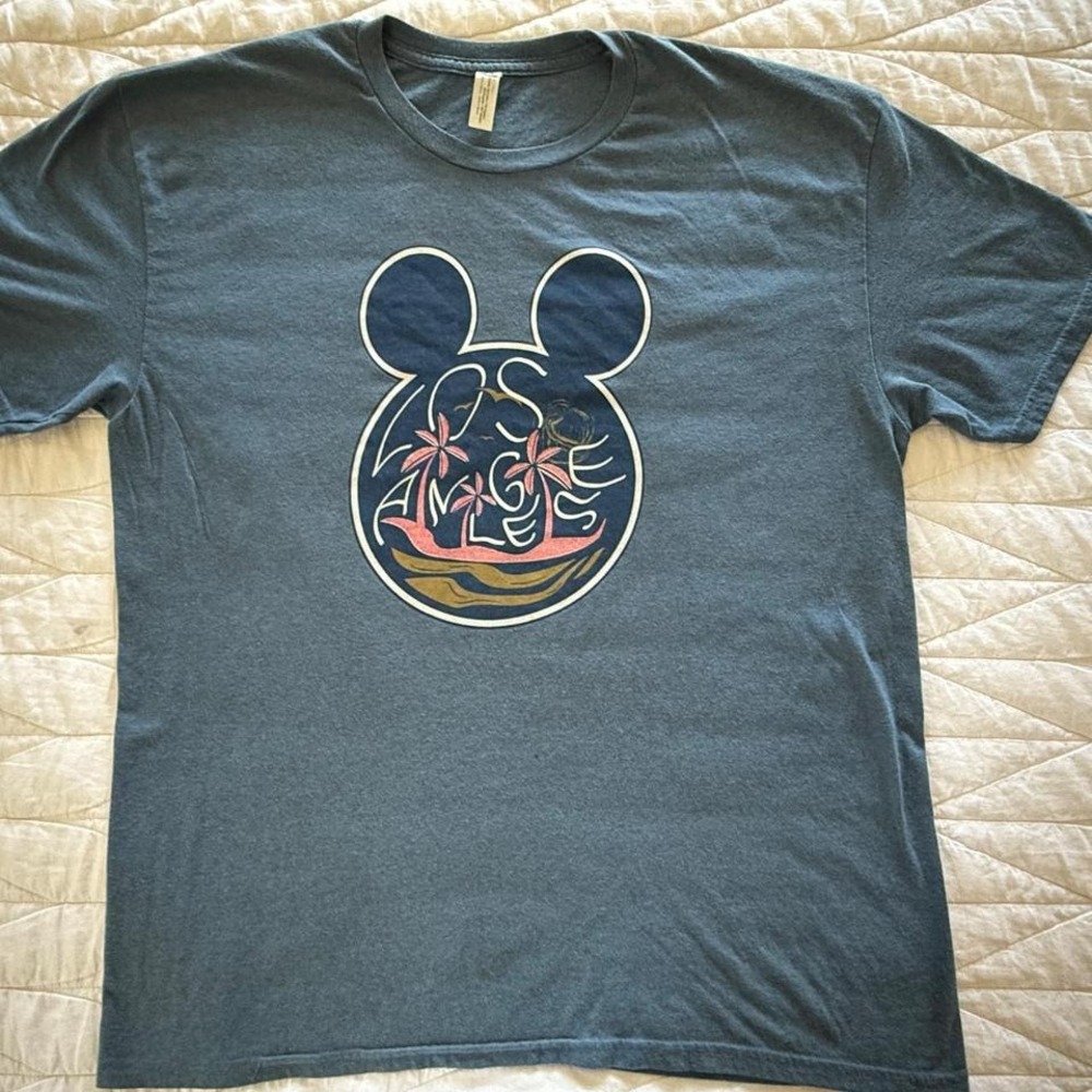 Mill 42 Mickey‎ Mouse T-Shirt Mens XL Blue Good Los Angeles Graphic Tee Disney